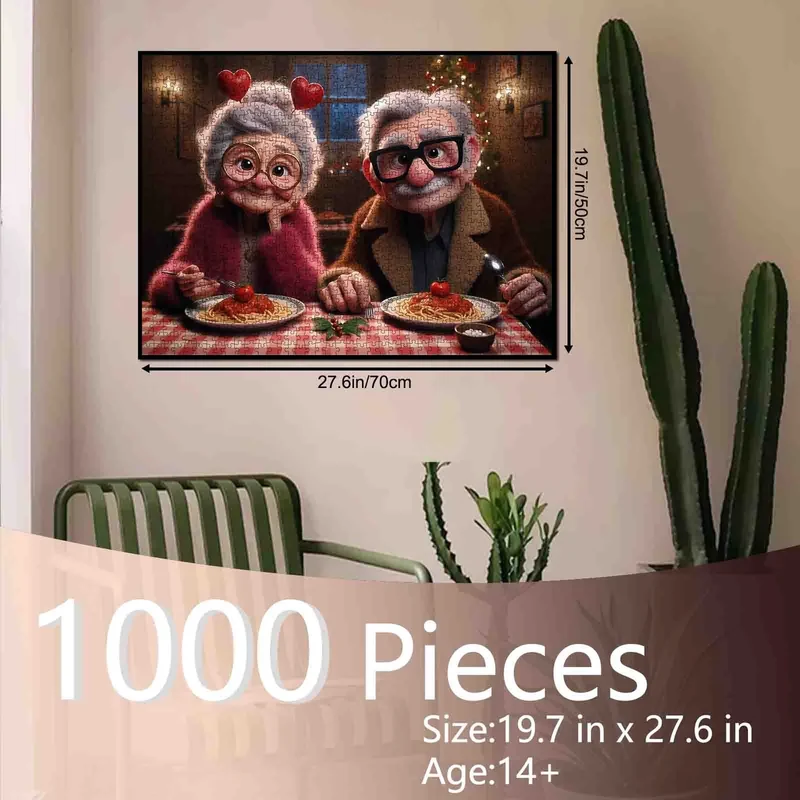 Playful Seniors - Romantic Senior Couple Dinner (1000pcs)