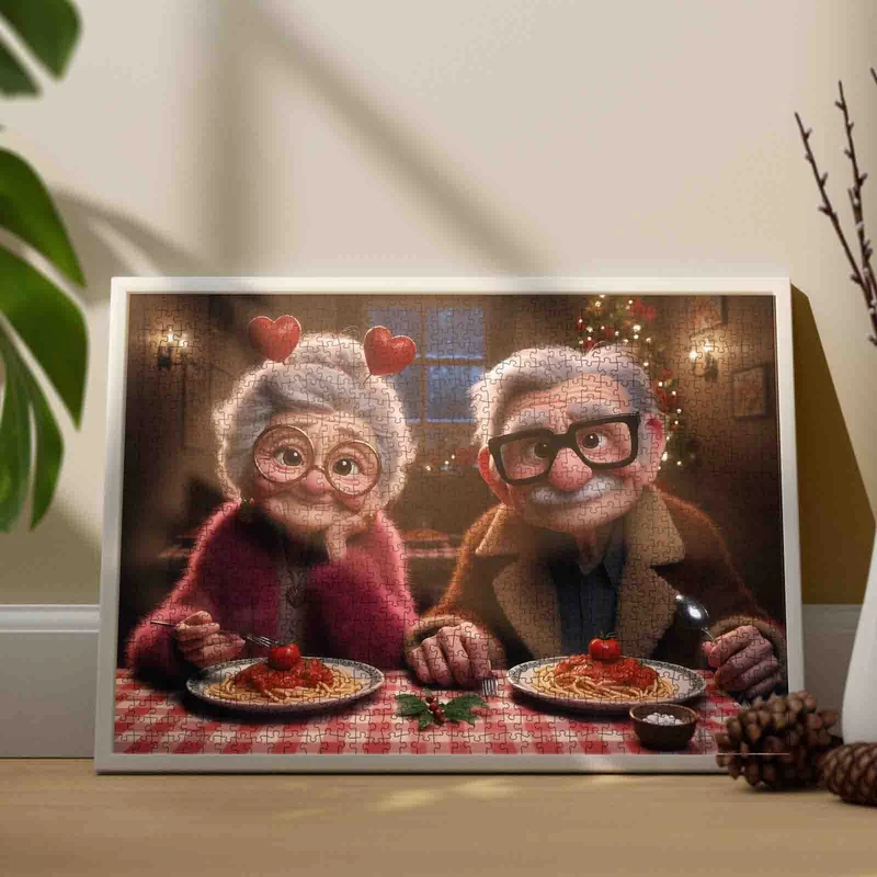 Playful Seniors - Romantic Senior Couple Dinner (1000pcs)