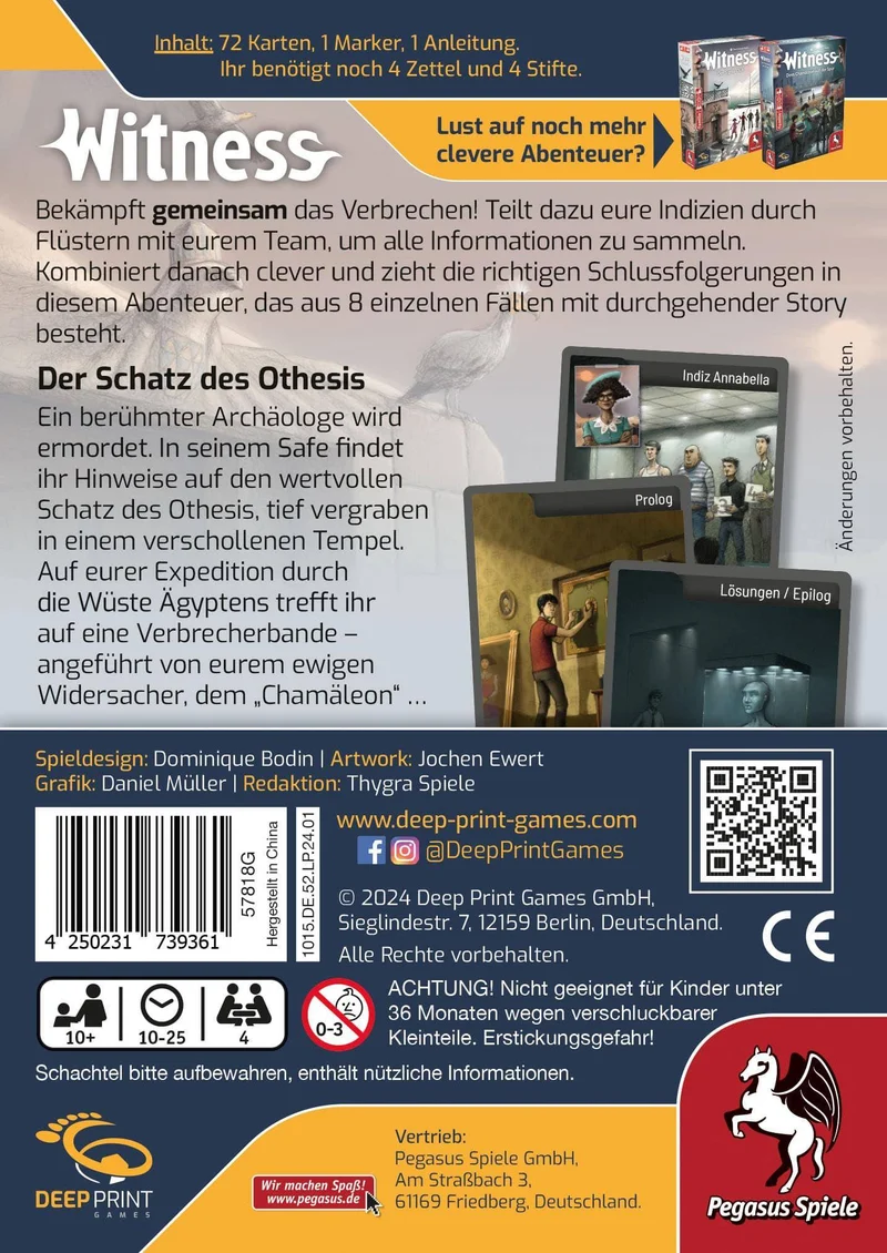 Der Schatz des Othesis (Deep Print Games) - Witness, deutsch