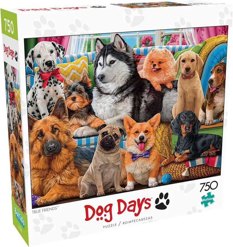 PFG Dog Days - True Friends (750pcs) (Usage/Used - PUZZLES FOR GOOD)