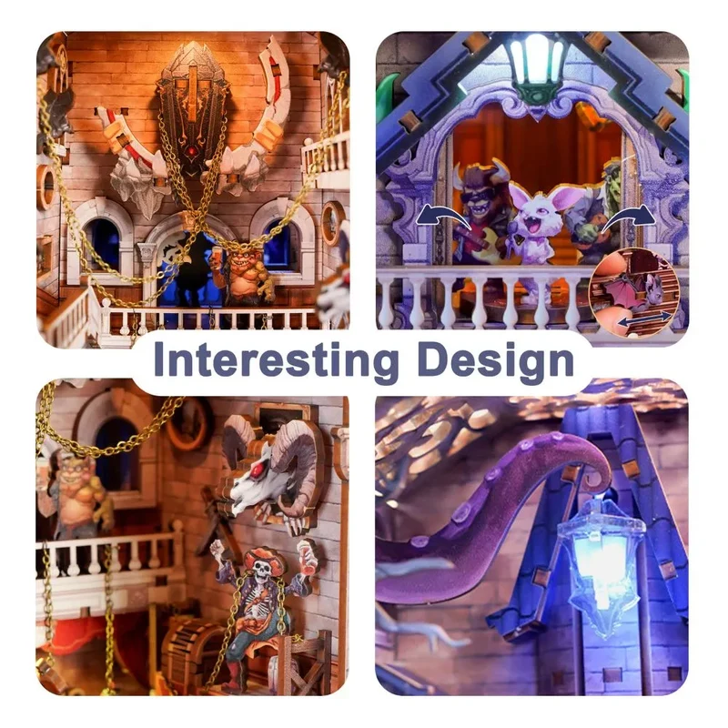 Book Nook - Monster Carnival (Wood)