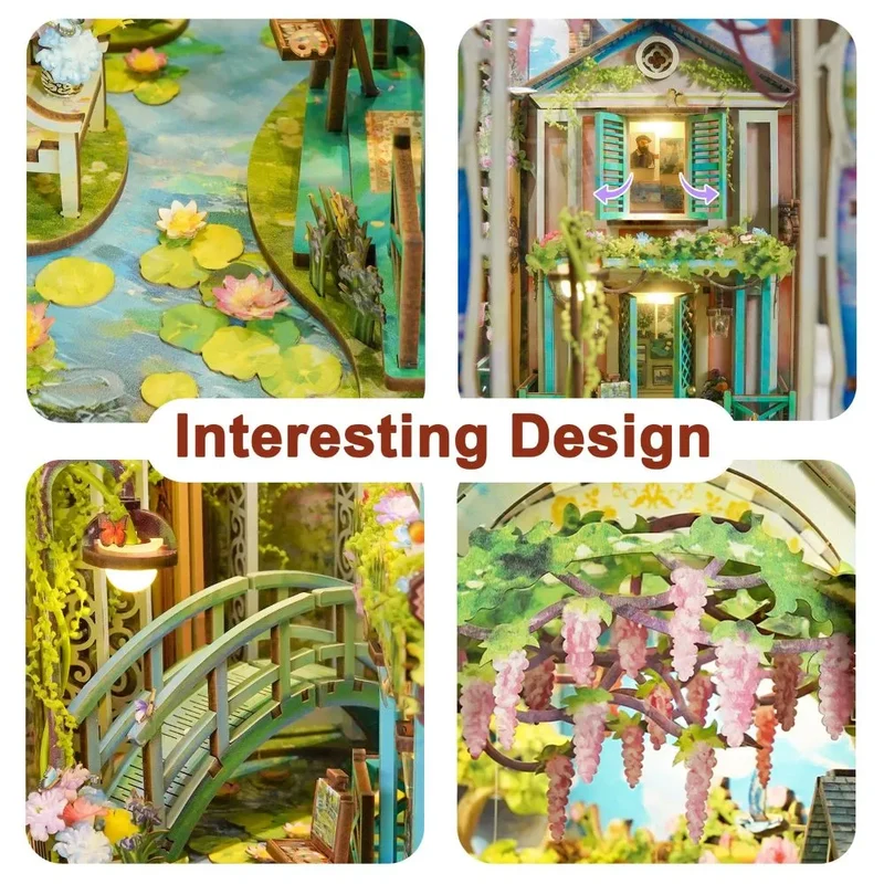 Book Nook - Giverny's Garden (Wood)