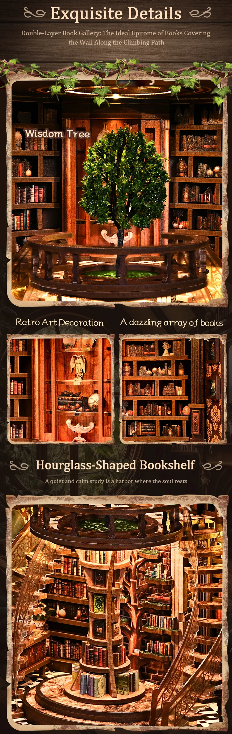 Book Nook - Wisdom Rings (Wood)