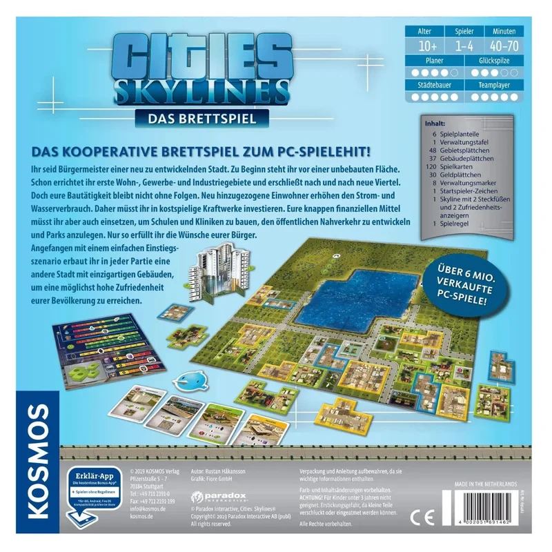 Kosmos - Cities Skylines - das Brettspiel