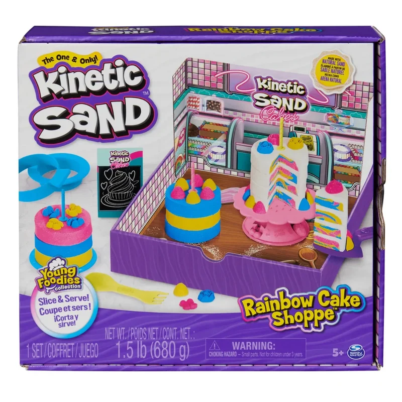 Spinmaster - Kinetic Sand Regenbogenkuchenset 680 g