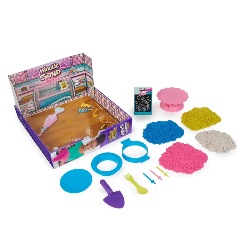 Spinmaster - Kinetic Sand Regenbogenkuchenset 680 g