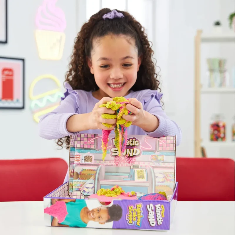 Spinmaster - Kinetic Sand Regenbogenkuchenset 680 g