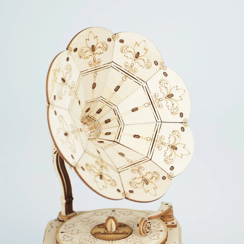 3D Gramophone (Wood)