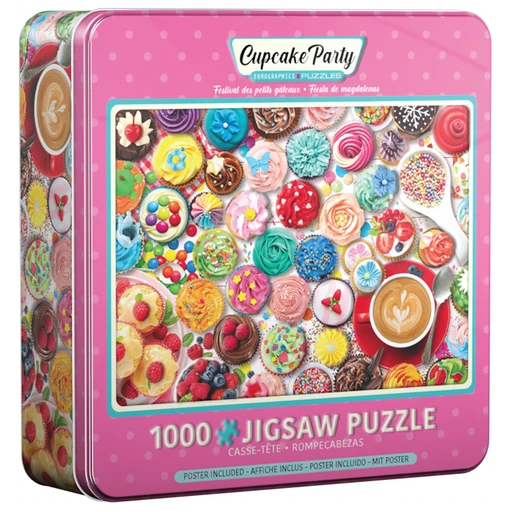 PFG Cupcake Party Collectable Tin (Usage/Used - PUZZLES FOR GOOD)