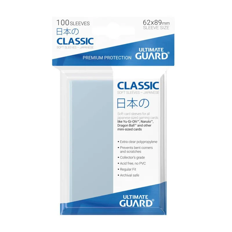 Ultimate Guard - Classic Soft Sleeves Japanische Größe Transparent