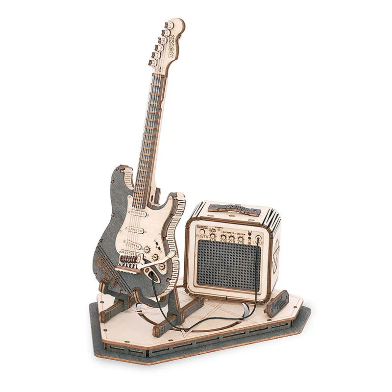 3D Electric Guitar (Wood)