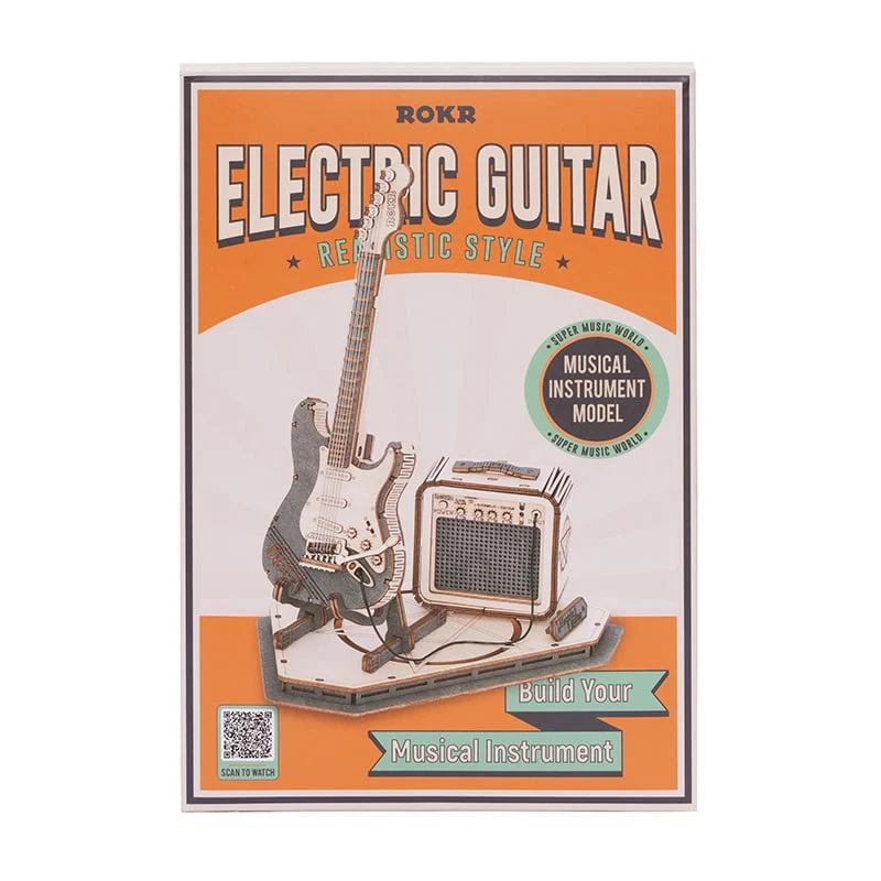 3D Electric Guitar (Wood)