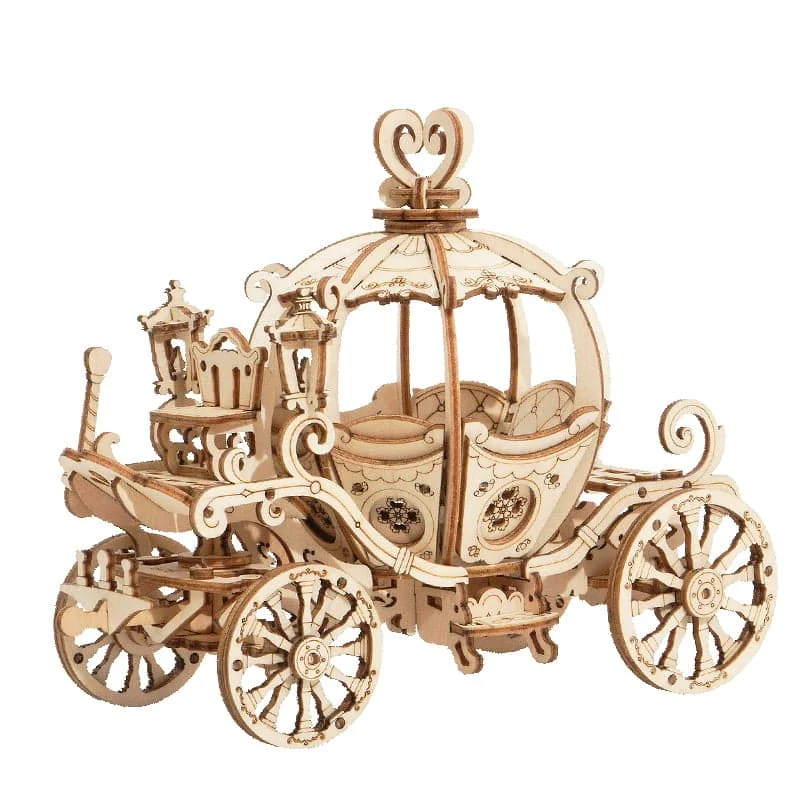 3D Pumpkin Cart (Wood)
