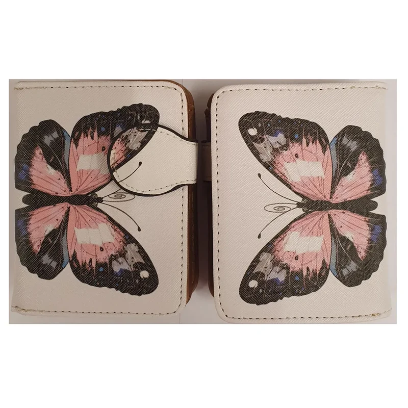 bb Klostermann - Geldbörse - Schmetterling - hellbeige