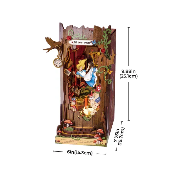 Book Nook - Alice Adventure - Fall Into Wonder (Wood)