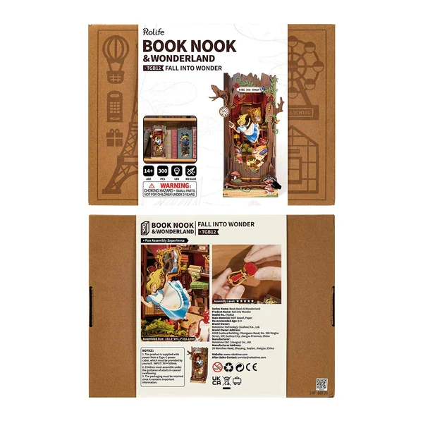 Book Nook - Alice Adventure - Fall Into Wonder (Wood)