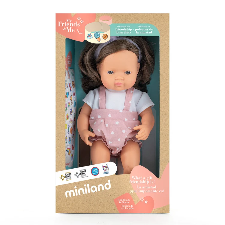 Puppe Mädchen My Friends & Me – Europäerin Braunhaarig 38 cm