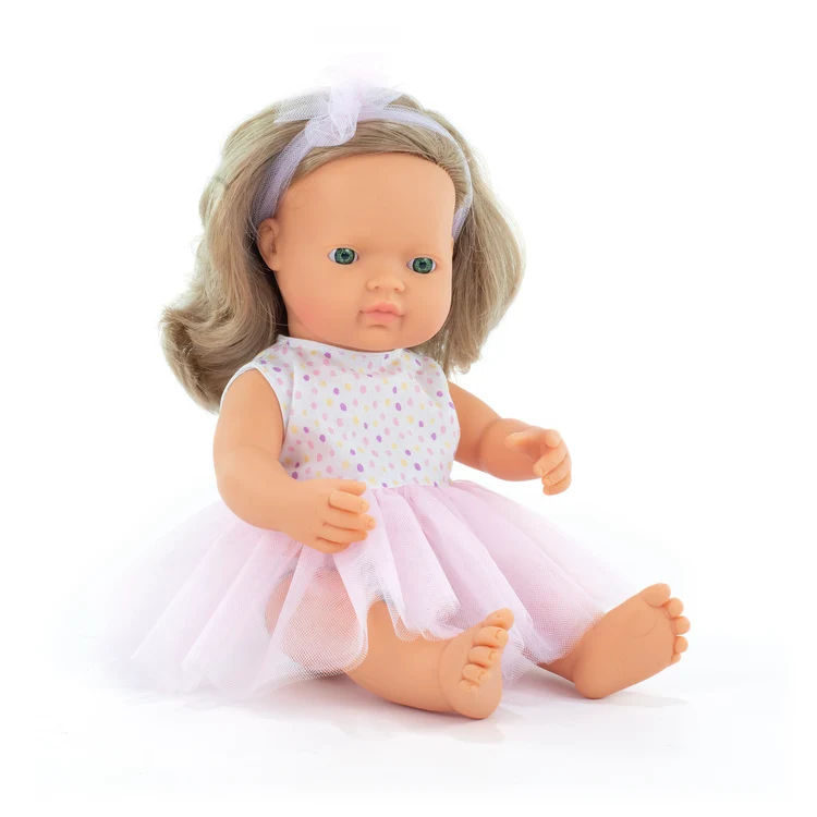 Babypuppe Mädchen My Friends & Me – Europäerin Dunkelblond 38 cm