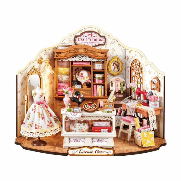 DIY Miniature House - Elsa's Tailoring (Wood)