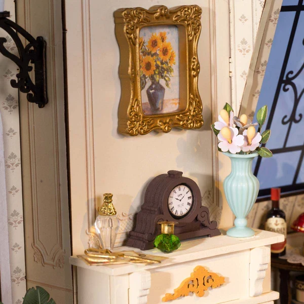 DIY Miniature House - Catherine's Living Room (Wood)