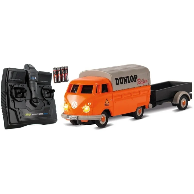 Carson - VW T1 Bus mit Dunlop Anhänger 100% RTR - 1:87