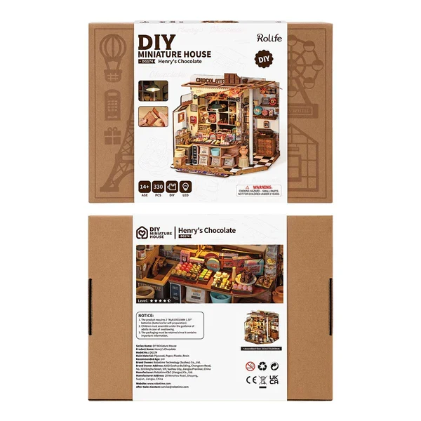 DIY Miniature House - Henry's Chocolate (Wood)