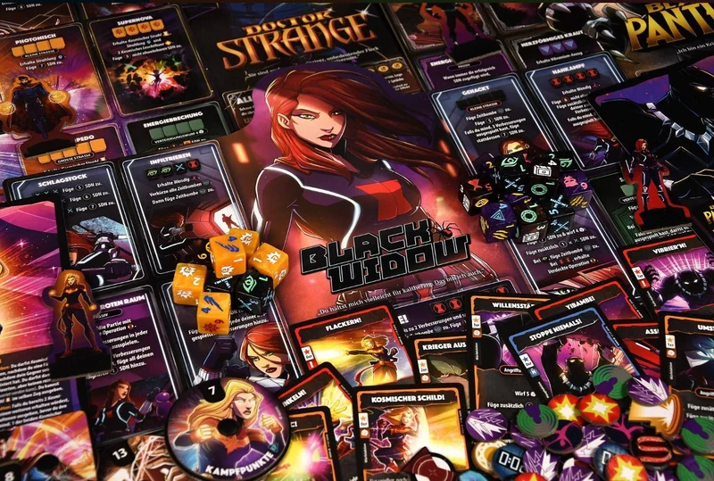 Marvel Dice Throne: Box 2 (Captain Marvel, Black Panther, Doctor Strange, Black Widow)