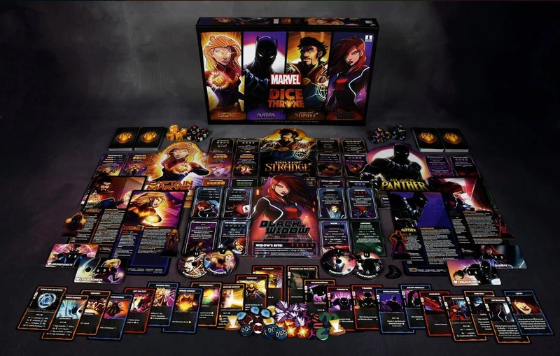 Marvel Dice Throne: Box 2 (Captain Marvel, Black Panther, Doctor Strange, Black Widow)