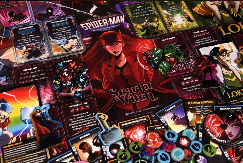Marvel Dice Throne: Box 1 (Scarlett Witch, Thor, Loki, Spider-Man)