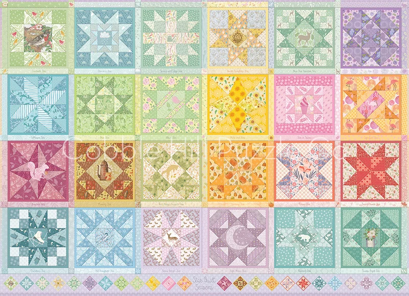 PFG Star Seasons Quilt (Usage/Used - PUZZLES FOR GOOD)