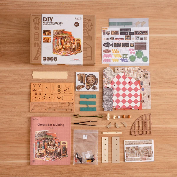 DIY Miniature House - Cheers Bar & Dining (Wood)