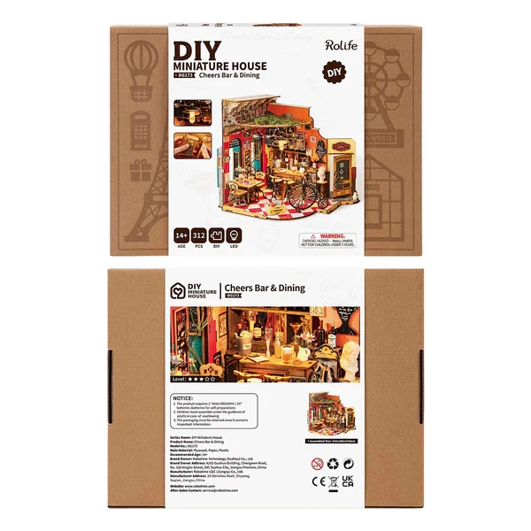 DIY Miniature House - Cheers Bar & Dining (Wood)