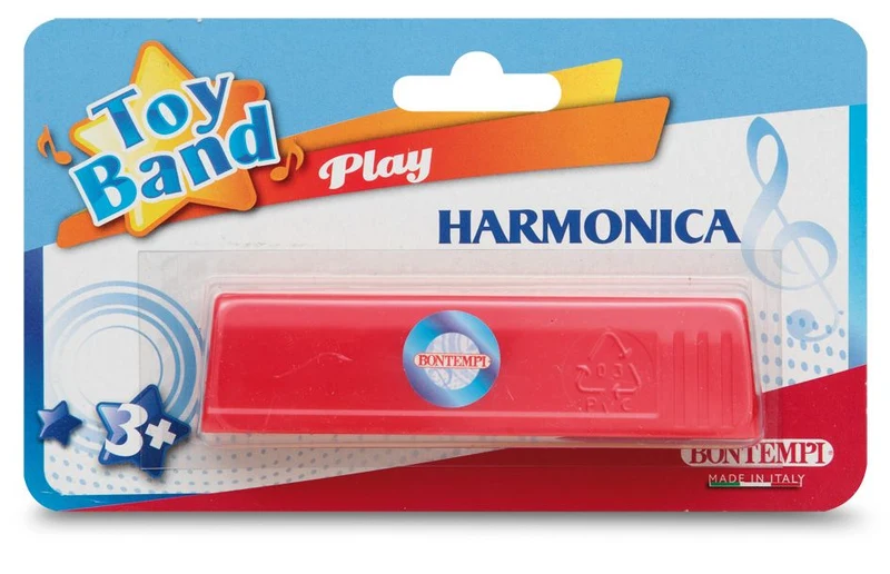 Bontempi Mundharmonika mit 12 Noten im Blister