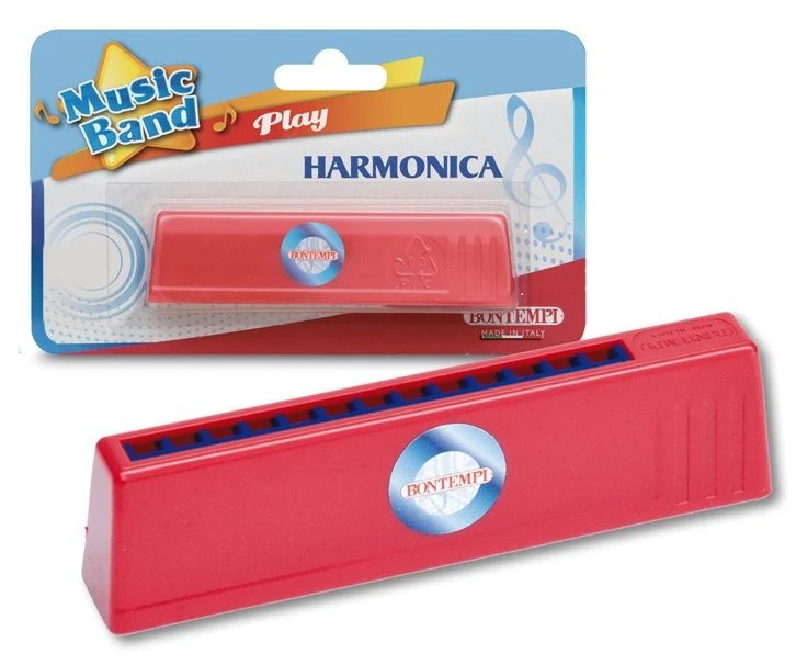 Bontempi Mundharmonika mit 12 Noten im Blister