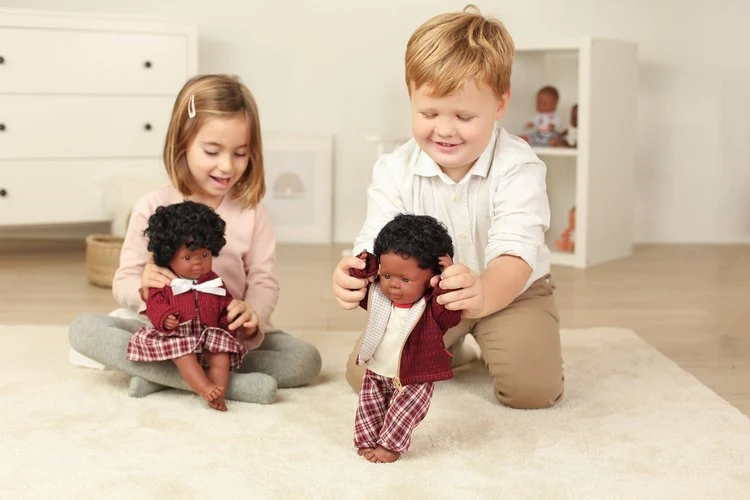 Set mit Hosen für kühle Tage Puppe 38 cm