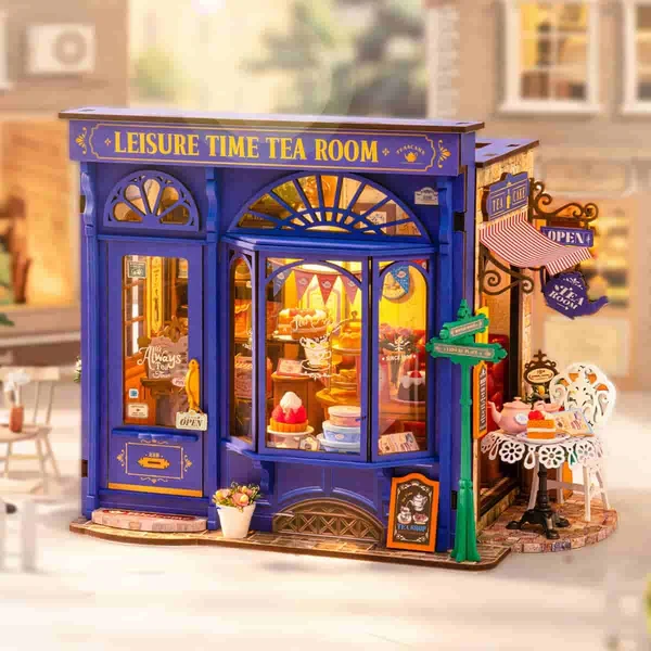 DIY Miniature House - Leisure Time Tea Room (Wood)