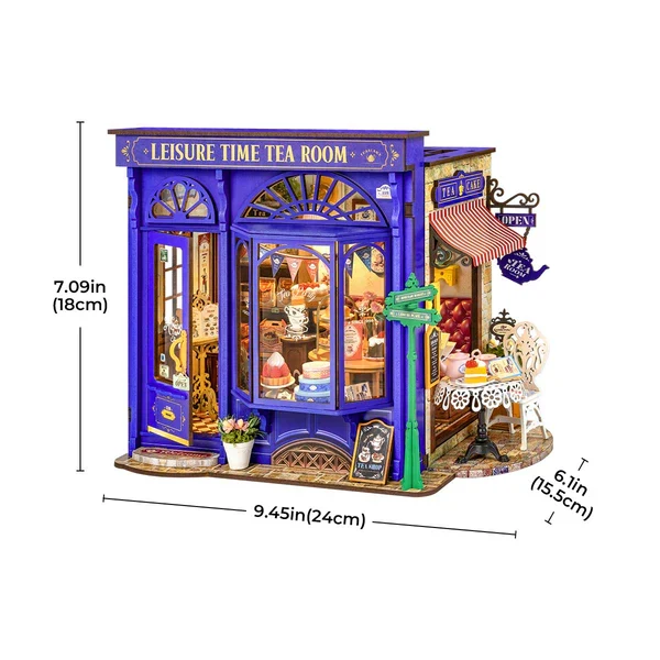 DIY Miniature House - Leisure Time Tea Room (Wood)