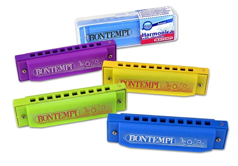Bontempi Mundharmonika mit Metallzungen, assortiert