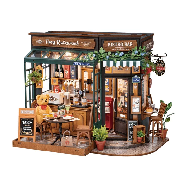 DIY Miniature House - Tipsy Restaurant (Wood)