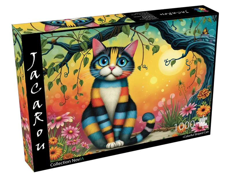 Colorful Striped Cat - Collection NovIA (1000pcs)