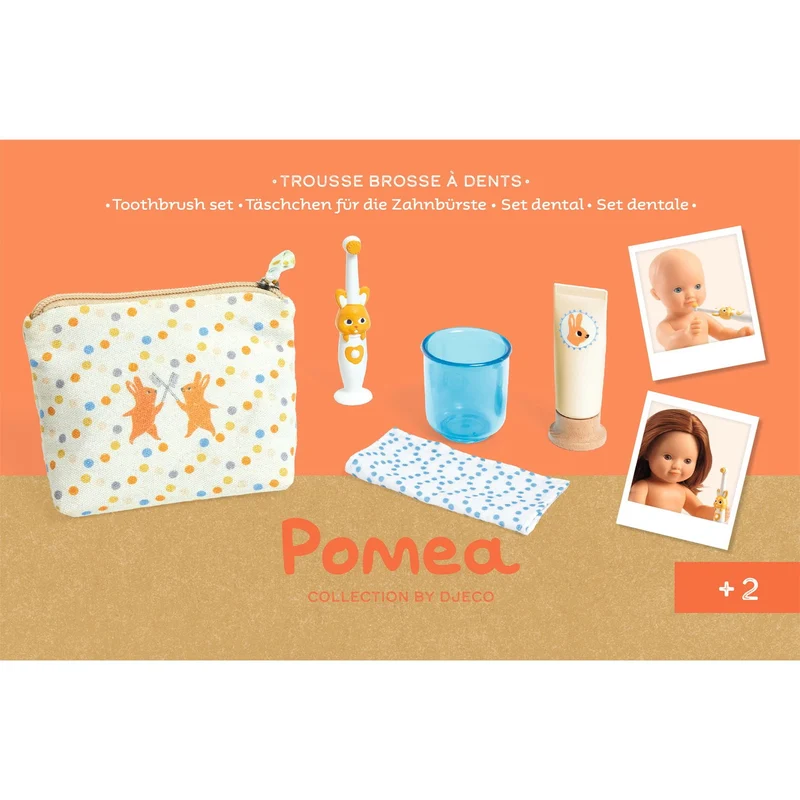 Zahnputzset für Pomea-Puppen