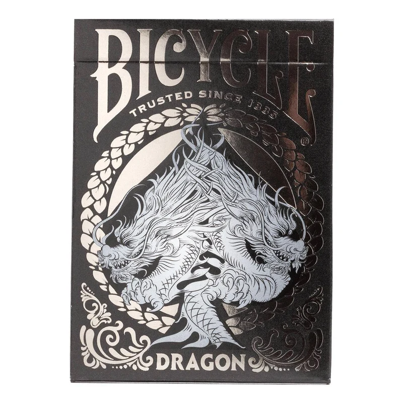 Bicycle Dragon Black Playing Cards