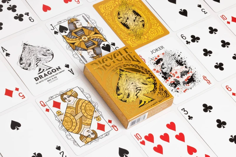 Bicycle Dragon Gold Playing Cards
