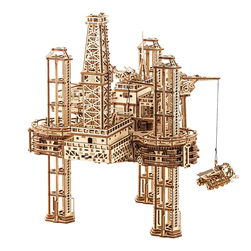 Wood Trick - Ölbohrinsel – 3D Holzbausatz