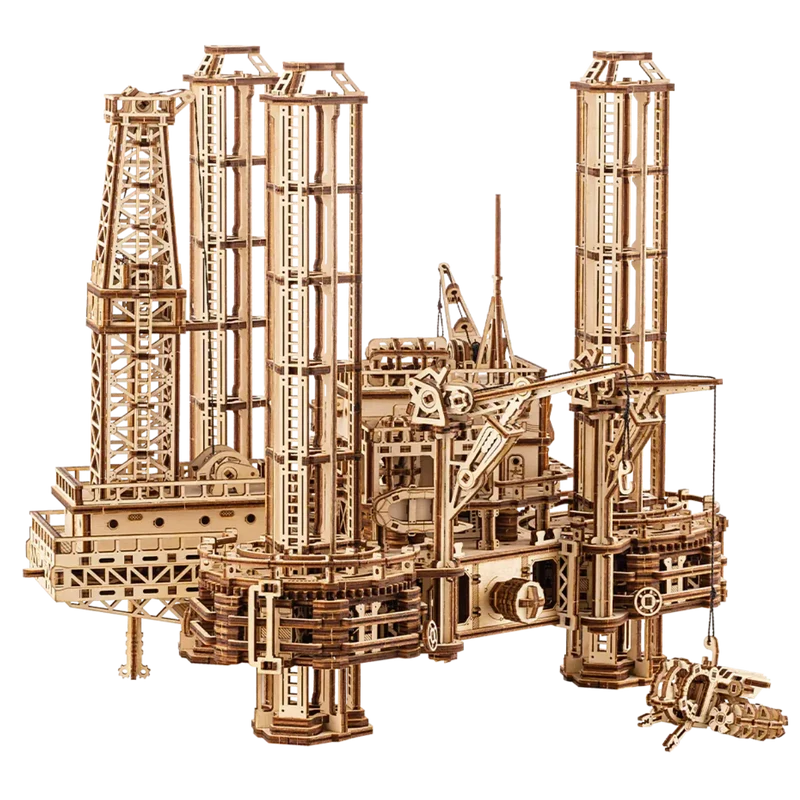 Wood Trick - Ölbohrinsel – 3D Holzbausatz