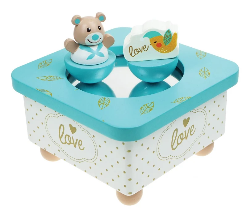 Idis Golden Bär Musik Box, blau