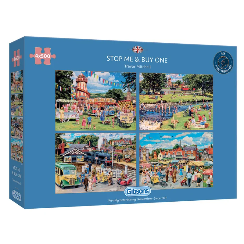 PFG Stop Me & Buy One, Trevor Mitchell (4x 500) (Usage/Used - PUZZLES FOR GOOD)