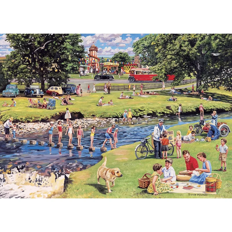 PFG Stop Me & Buy One, Trevor Mitchell (4x 500) (Usage/Used - PUZZLES FOR GOOD)
