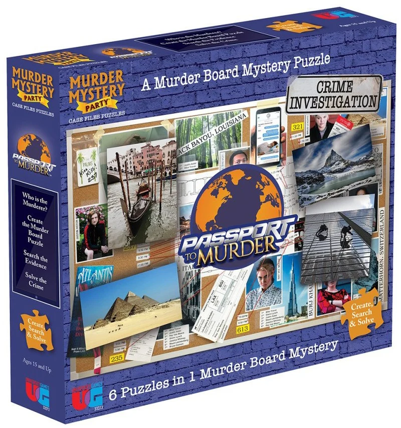 PFG Murder Mystery Case File Puzzle - Passport to Murder (6-in-1) (Usage/Used - PUZZLES FOR GOOD)