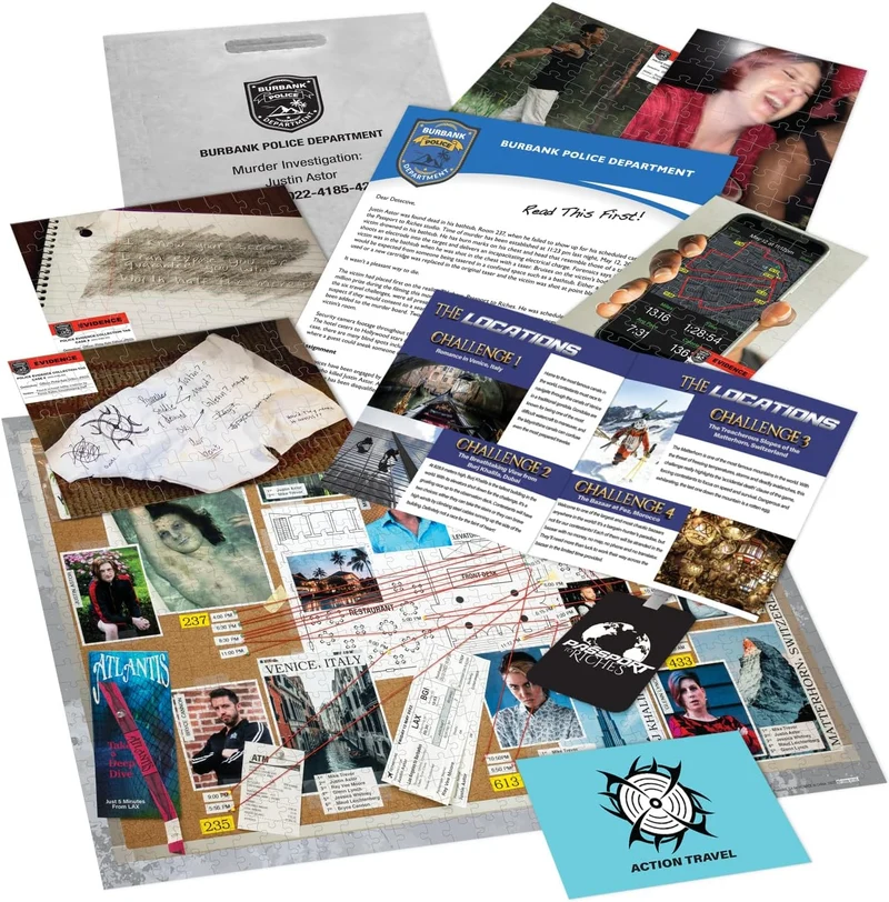 PFG Murder Mystery Case File Puzzle - Passport to Murder (6-in-1) (Usage/Used - PUZZLES FOR GOOD)